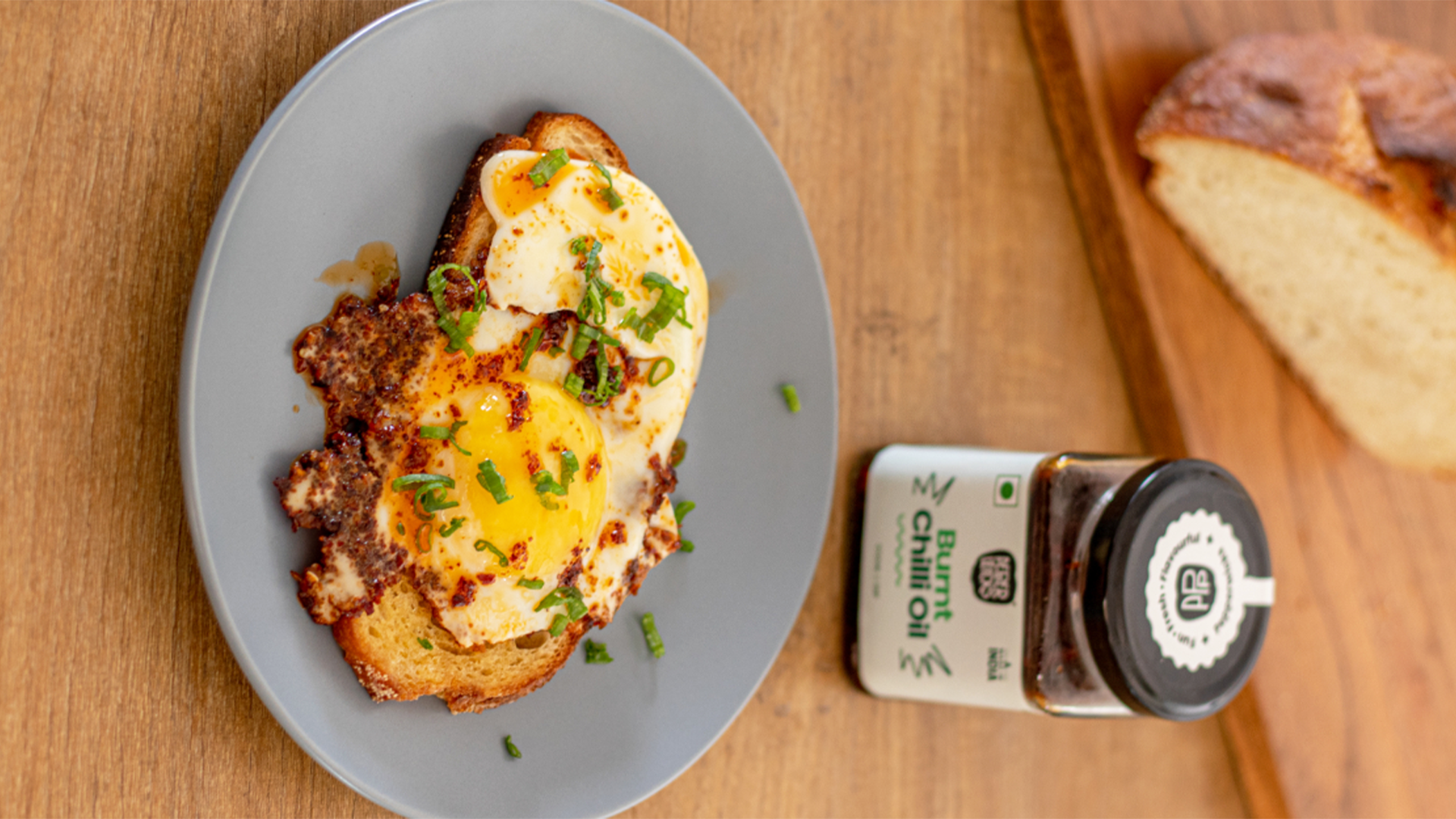 Crispy Chilli Oil Fried Eggs